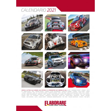 Calendario 2021 auto sportive ELABORARE